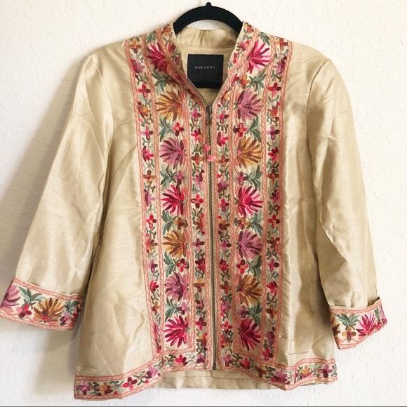 rapsodia Tops - Rapsodia | 3/4 Length heavily embroidered top | M